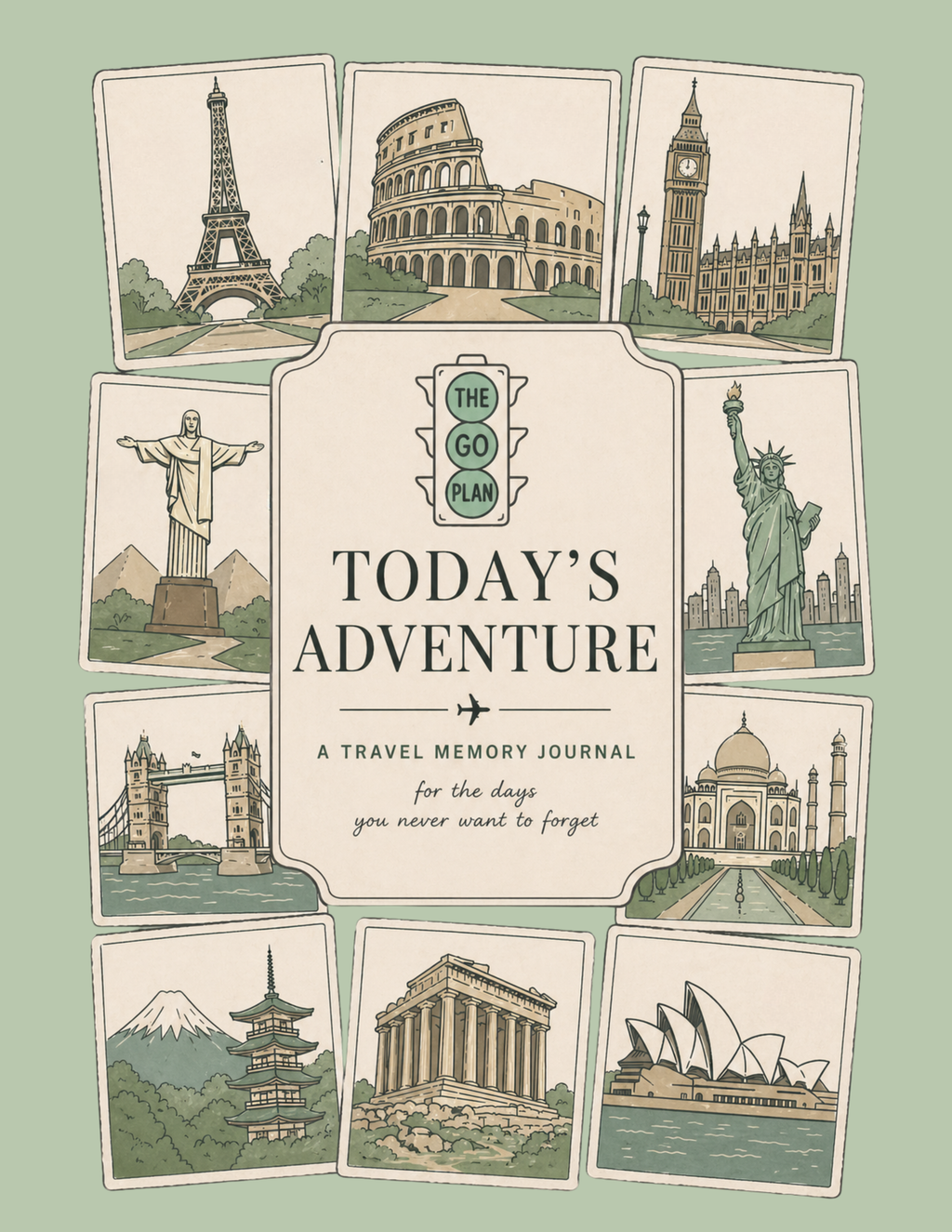 TODAY'S ADVENTURE: a PRINTABLE travel memory journal